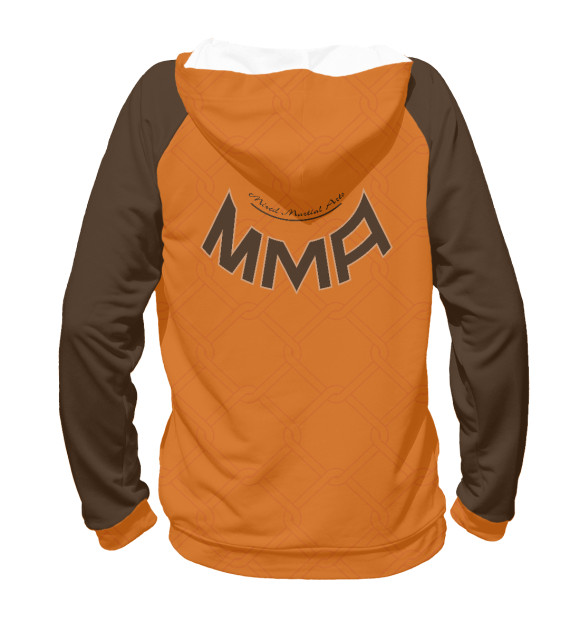 Женское худи с изображением MMA лев цвета Белый