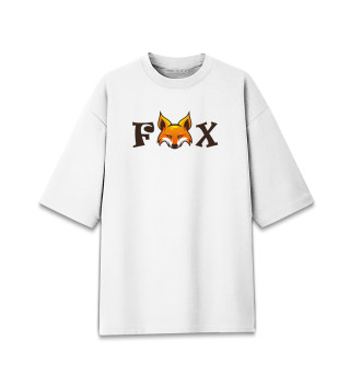 Женская футболка оверсайз Fox