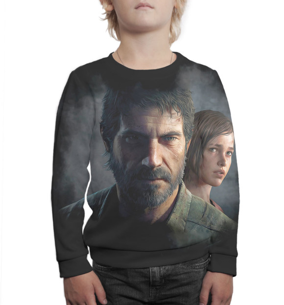 Свитшот для мальчиков с изображением Джоэл цвета Белый