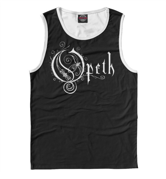 Мужская майка с изображением Opeth цвета Белый