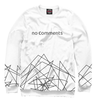 Женский свитшот No comments white