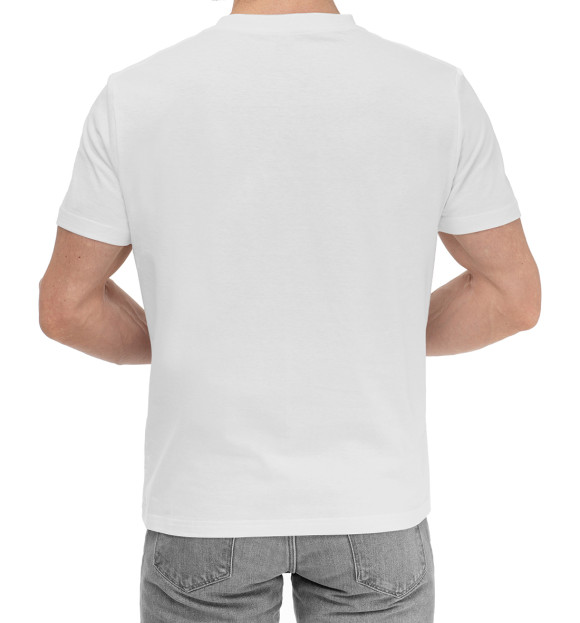 Мужская хлопковая футболка с изображением AC Milan цвета Белый
