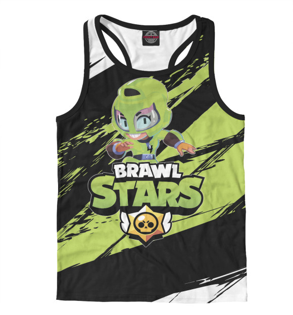 Мужская майка-борцовка с изображением Max цвета Белый