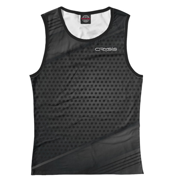 Майка для девочки с притом Crysis цвета Белый Майка для девочки с изображением Crysis цвета Белый