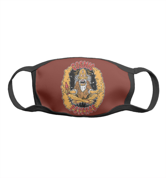 Маска тканевая с притом Cosmic Psychos цвета Белый Маска тканевая с изображением Cosmic Psychos цвета Белый