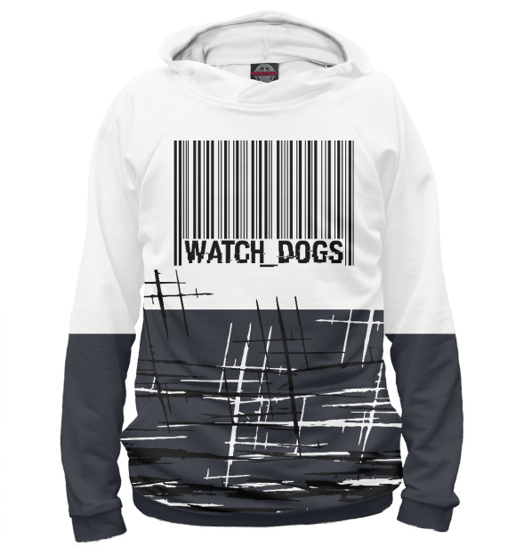 Худи для мальчика с изображением Watch Dogs:legion цвета Белый