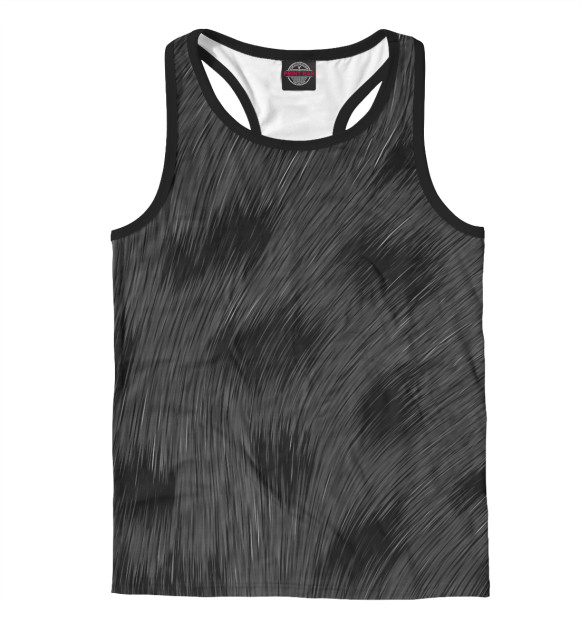 Мужская майка-борцовка с изображением Текстура ягуара цвета Белый