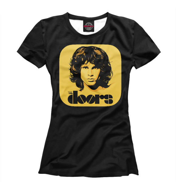 Футболка для девочек с изображением The Doors цвета Белый