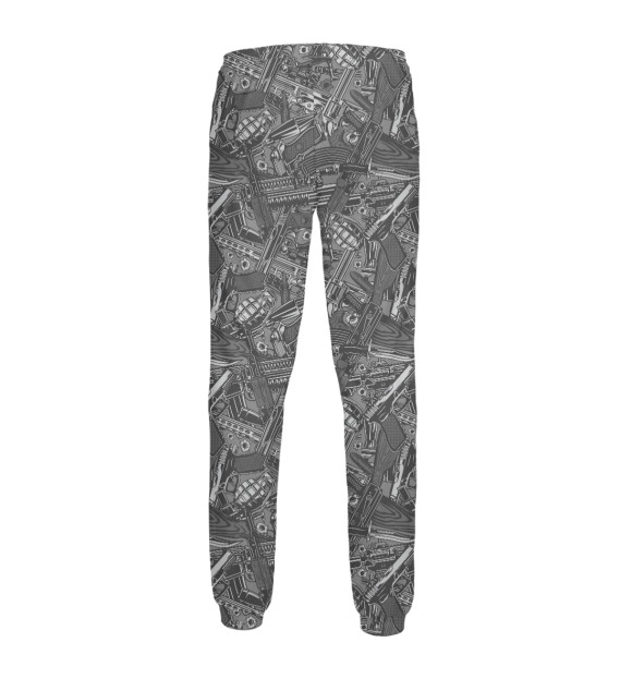 Мужские спортивные штаны с изображением Бандит цвета Белый