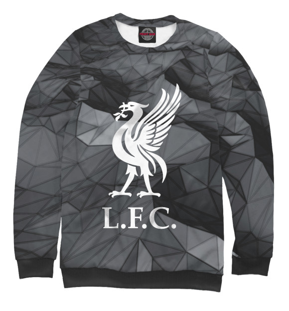 Свитшот для девочек с изображением Liverpool / Ливерпуль цвета Белый