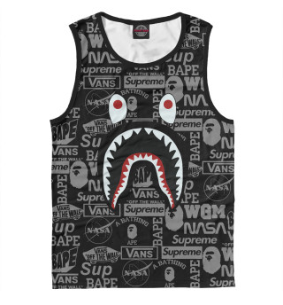 Мужская майка Bape shark