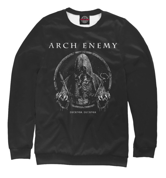 Свитшот для мальчиков с изображением Arch Enemy цвета Белый