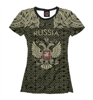 Женская футболка Россия