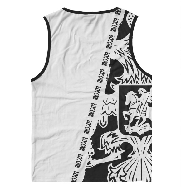 Майка для мальчика с изображением Символика РФ ВАДИМ цвета Белый