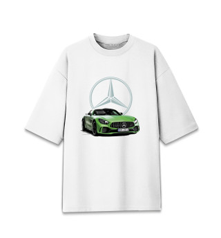 Мужская футболка оверсайз Mercedes V8 Biturbo