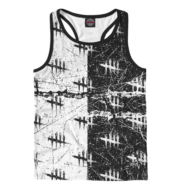 Мужская майка-борцовка с изображением Dead by Daylight цвета Белый