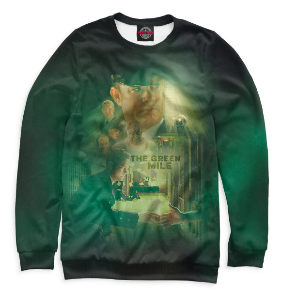 Свитшот для девочек с изображением Зеленая миля цвета Белый