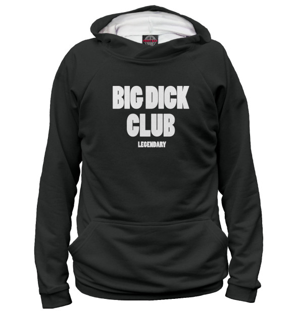 Женское худи с изображением Bic Dick Club цвета Белый
