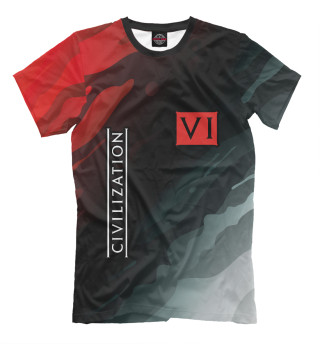 Мужская футболка Civilization VI | Абстракция