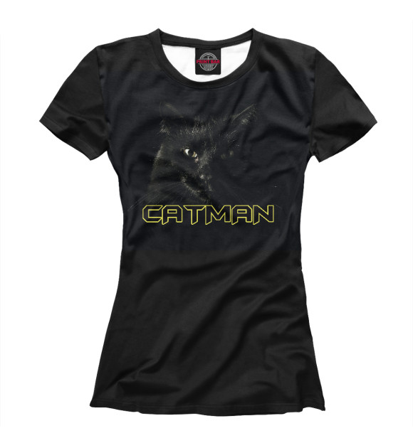 Футболка для девочек с изображением Catman - Кэтмен цвета Белый