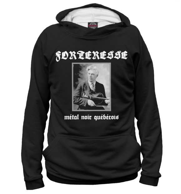 Мужское худи с изображением Forteresse цвета Белый