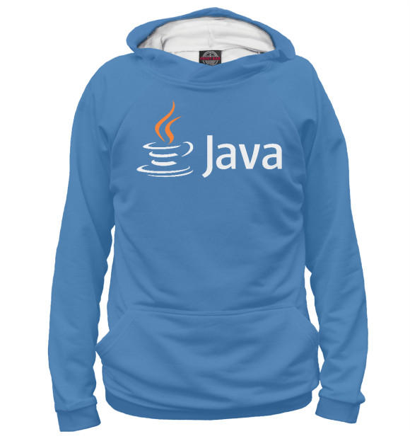 Женское худи с изображением Java Programmer цвета Белый