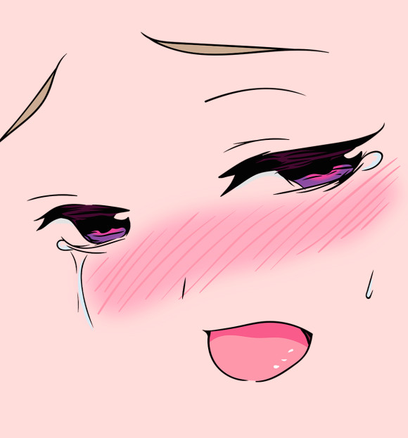Футболка для девочек с изображением Ahegao цвета Белый
