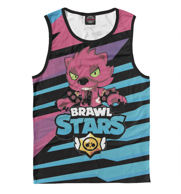 Майка для мальчика с изображением Leon Wolf цвета Белый