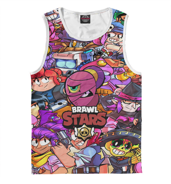 Мужская майка с изображением Brawl Stars NITA цвета Белый