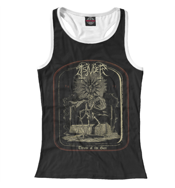 Женская майка-борцовка с изображением Tsjuder цвета Белый