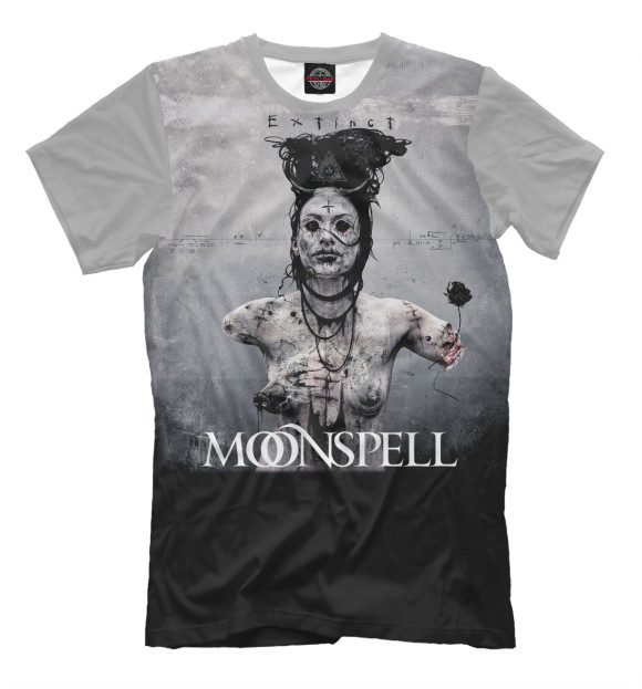 Футболка для мальчиков с изображением Moonspell цвета Белый
