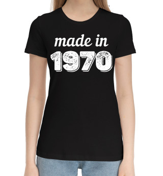 Хлопковая футболка для девочек Made in 1970