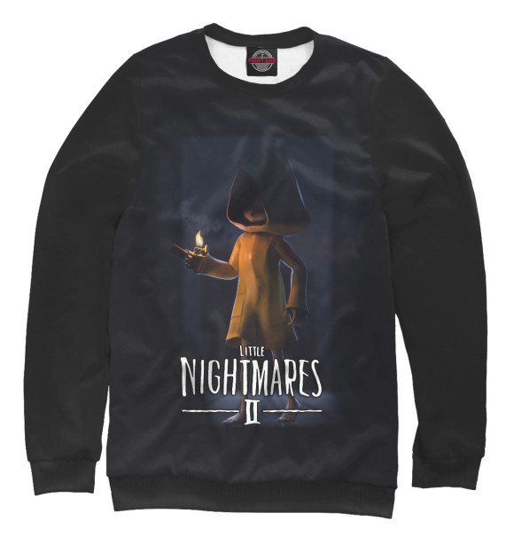 Свитшот для мальчиков с изображением Little Nightmares цвета Белый