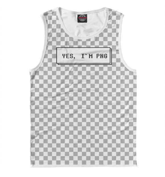 Майка для мальчика с изображением Yes, I`m PNG цвета Белый