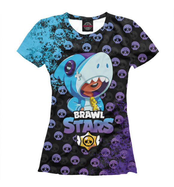 Женская футболка с изображением Brawl Stars цвета Белый