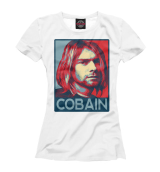 Женская футболка Kurt Cobain (Nirvana)