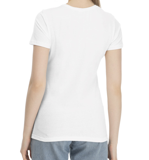 Женская футболка с изображением Белая цвета Белый