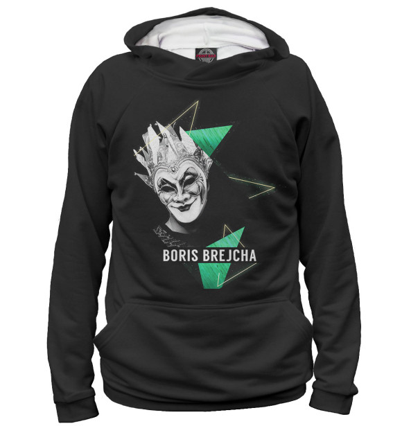Женское худи с изображением Boris Brejcha цвета Белый