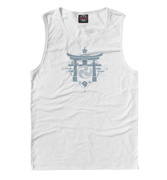 Мужская майка с притом Инадзума цвета Белый Мужская майка с изображением Инадзума цвета Белый