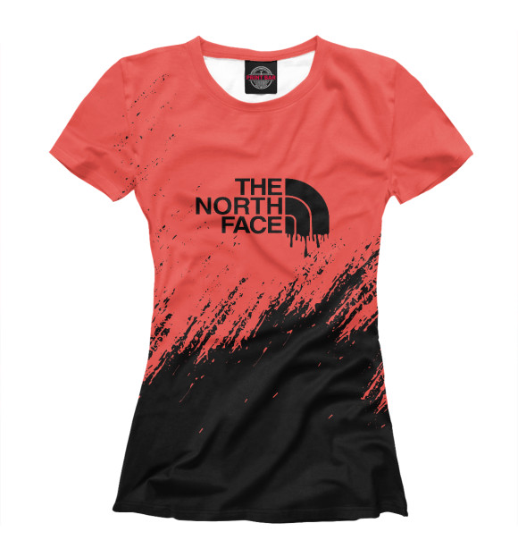Футболка для девочек с изображением The North Face цвета Белый
