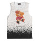 Мужская майка Cute bear toy in basketball