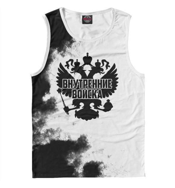 Майка для мальчика с изображением Внутренние войска цвета Белый