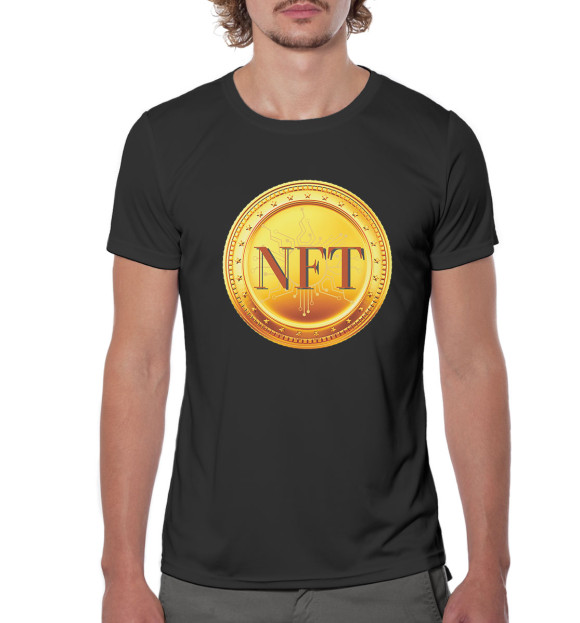 Мужская футболка с изображением NFT цвета Белый