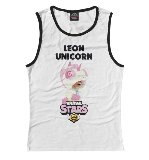 Майка для девочки с изображением Brawl Stars UNICORN цвета Белый