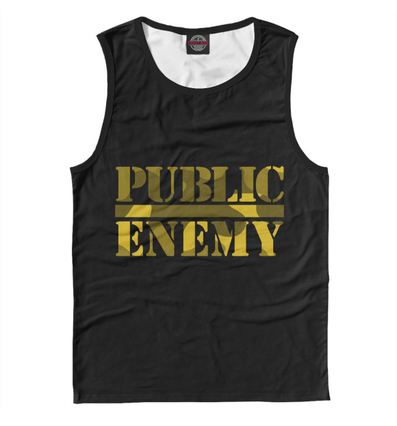 Майка для мальчика с изображением Public Enemy цвета Белый