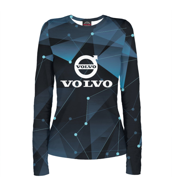 Женский лонгслив с изображением Volvo Cars цвета Белый