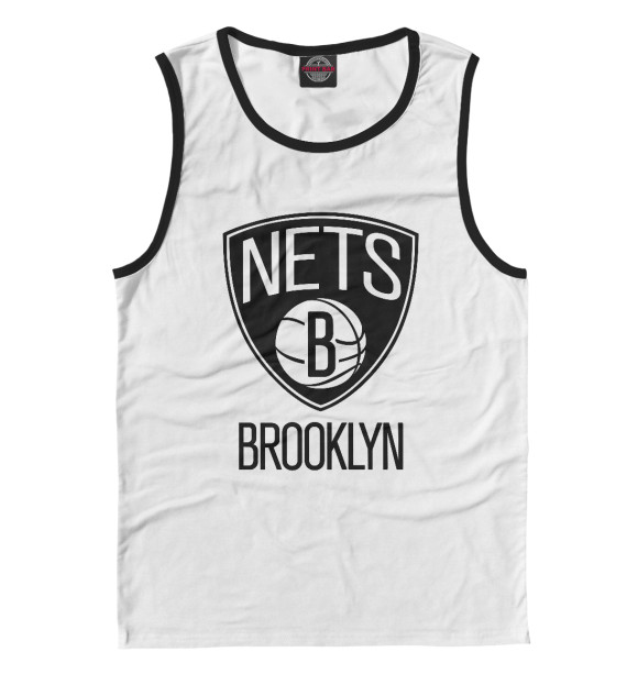 Мужская майка с изображением Brooklyn Nets цвета Белый