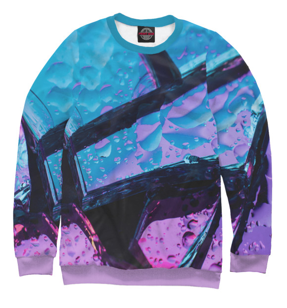Женский свитшот с изображением Multicolor цвета Белый