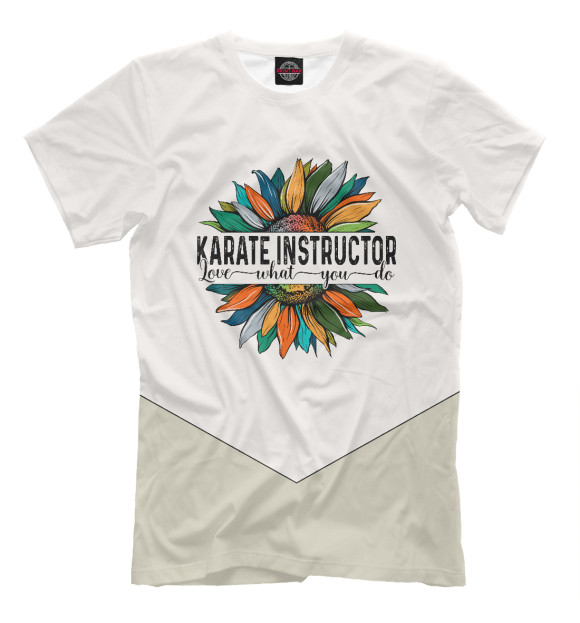Футболка для мальчиков с изображением Karate Instructor Love What цвета Белый