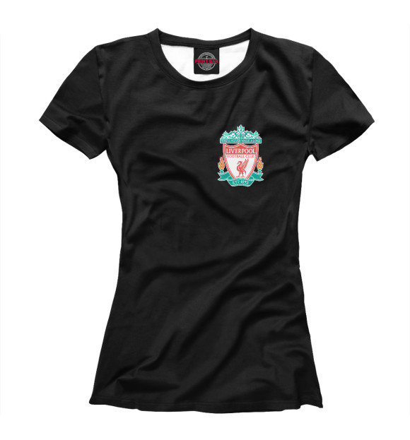 Футболка для девочек с изображением Liverpool цвета Белый